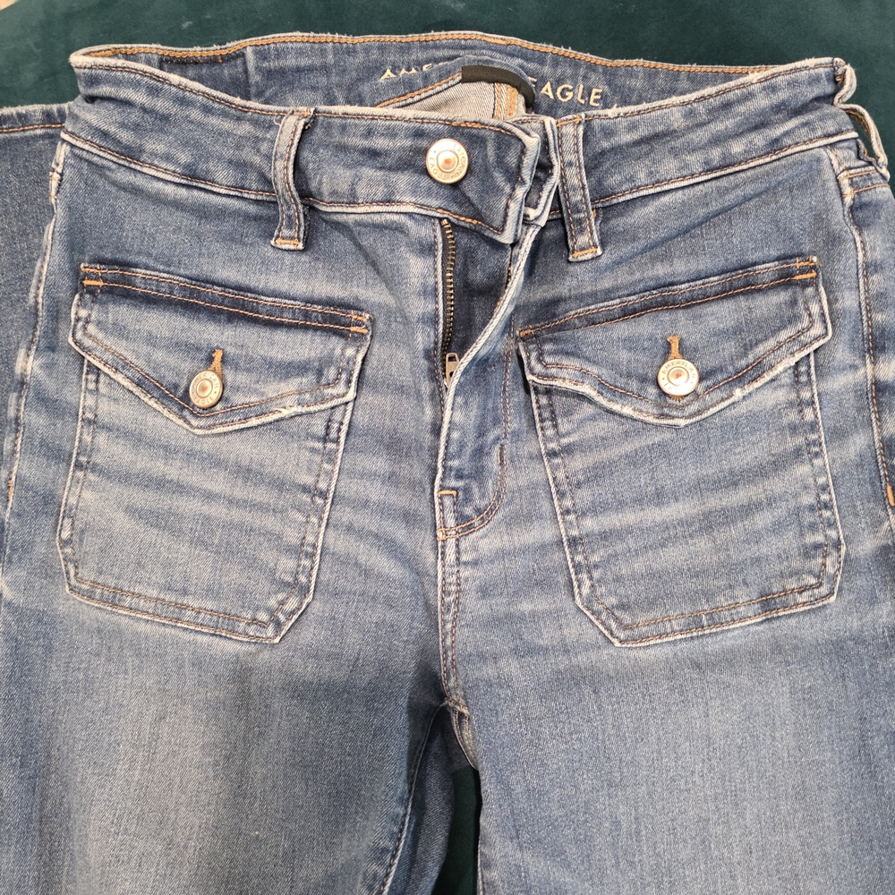 American Eagle Outfitters High Rise Light Blue Jeans